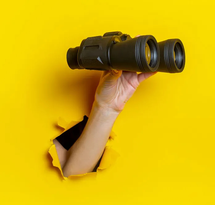 Meet The Team Binoculars 2