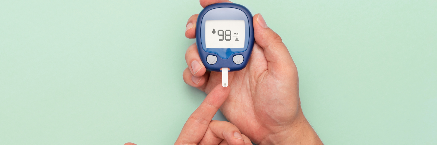 Take Blood Reading Green Background Banner