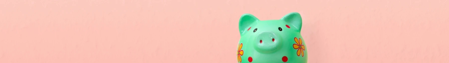 green piggie money box