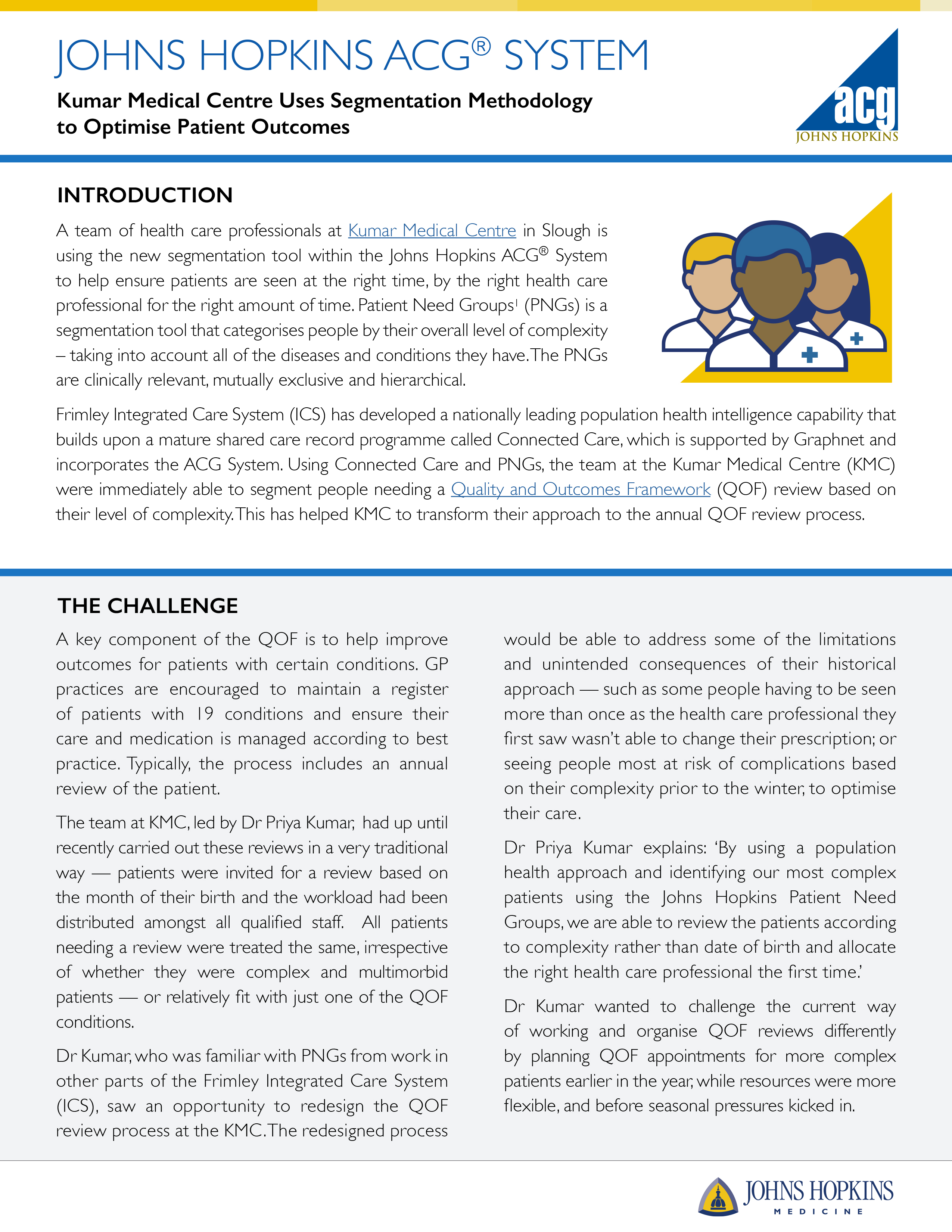 Kumar Medical Centre Uses Segmentation Methodology Case Study 1