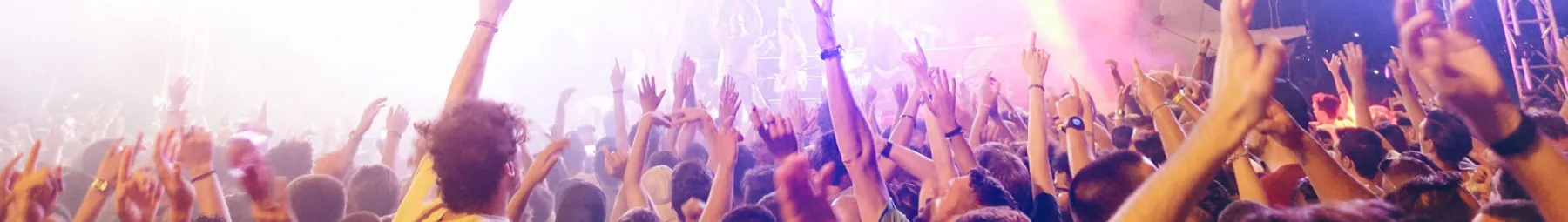 People in a crowd at a gig