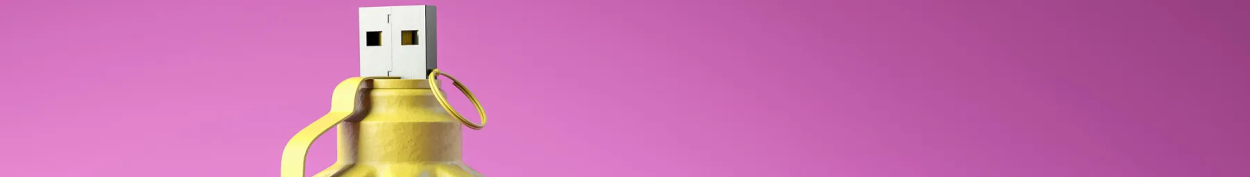 Top of the Grenade USB stick